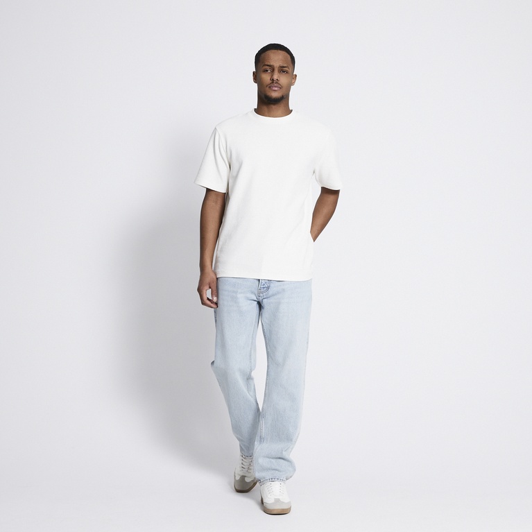 Structured tee "Love Structure" Ivory